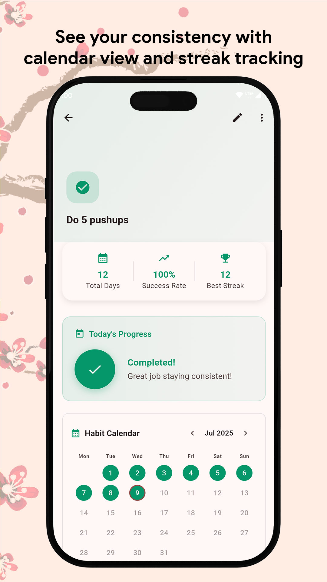 Kaizen Calendar View